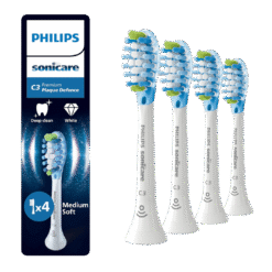 Philips Sonicare Premium Plaque Defence C3 hambaharja otsikud HX9044/87 (VALGE, 4 tk)