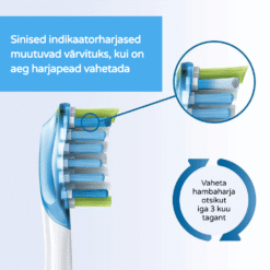 Philips Sonicare Premium Plaque Defence C3 hambaharja otsikud HX9044/88 (MUST, 4 tk) - Pilt 7