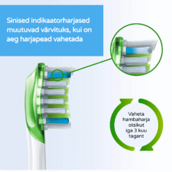 Philips Sonicare Premium White W3 pehme äärega poleerivad hambaharja otsikud HX9062/33 (MUST, 2 tk) - Pilt 7