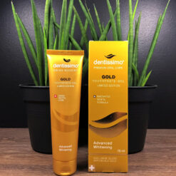 Dentissimo Extra Whitening GOLD 75ML valgendav hambapasta (kullaosakestega) - Pilt 4