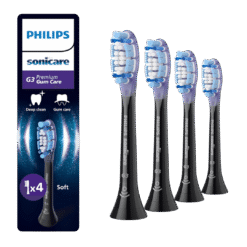 Philips Sonicare Premium Gum Care G3 hambaharja otsikud igemetele HX9054/88 (MUST, 4 tk)