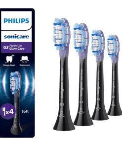 Philips Sonicare Premium Gum Care G3 hambaharja otsikud igemetele HX9054/88 (MUST, 4 tk)