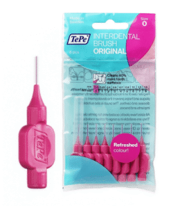 TePe 0,4 mm hambavaheharjad ROOSA (0 suurus, 8 tk pakis - interdentaalhari)