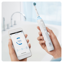 Oral-B GENIUS 10000 elektriline hambahari surveanduriga VALGE (6 režiimi, 2 harjapead) + Reisikarp - Pilt 4