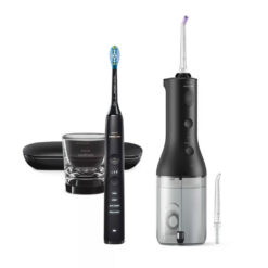 Philips Sonicare DiamondClean 9000 HX3886/43 elektriline hambahari + Power Flosser 3000 veeprits (MUST) - Pilt 2