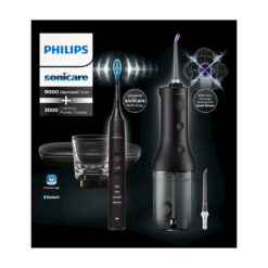 Philips Sonicare DiamondClean 9000 HX3886/43 elektriline hambahari + Power Flosser 3000 veeprits (MUST) - Pilt 5