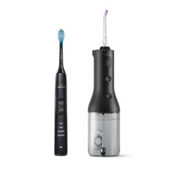 Philips Sonicare DiamondClean 9000 HX3886/43 elektriline hambahari + Power Flosser 3000 veeprits (MUST) - Pilt 4