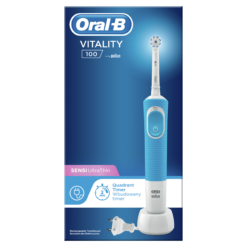 Oral-B Vitality 100 Sensitive UltraThin elektriline hambahari taimeri ja pehme harjapeaga (SININE) - Pilt 3