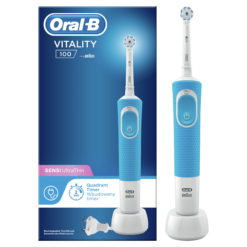 Oral-B Vitality 100 Sensitive UltraThin elektriline hambahari taimeri ja pehme harjapeaga (SININE) - Pilt 7