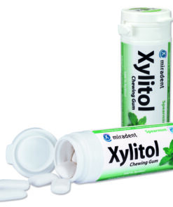 Närimiskumm Miradent 100% Xylitol MÜNT (30g, pakis 30tk)