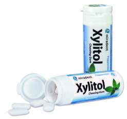 Närimiskumm Miradent 100% Xylitol PIPARMÜNT (30g, pakis 30tk)