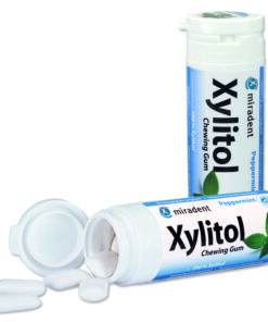 Närimiskumm Miradent 100% Xylitol PIPARMÜNT (30g, pakis 30tk)