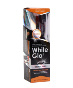 White Glo Charcoal Deep Stain Remover hambapasta 100ml (valgendav aktiivsöega hambapasta)