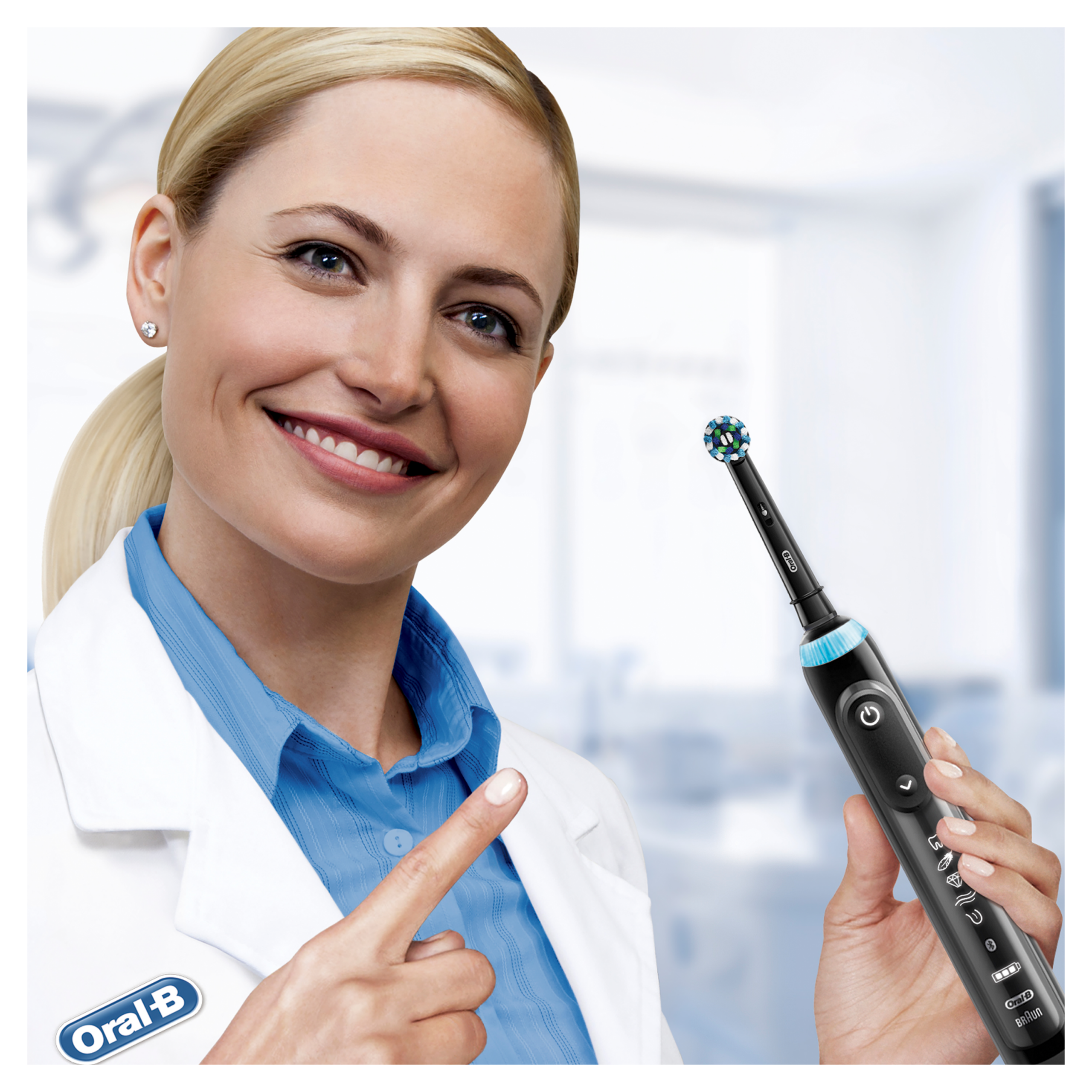 Oral-B GENIUS X 20100S Black elektriline hambahari (surveanduri, äpi, 6 režiimi ja 1 harjapeaga) - Pilt 3