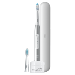 Oral-B Pulsonic SLIM Luxe 4500 Platinum Sonic elektriline hambahari (2 harjapead) +Reisikarp - Pilt 2