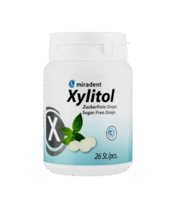 Lutsukommid Miradent PIPARMÜNT 100% Xylitol 60g (suhkruvabad pastillid ksülitooliga)
