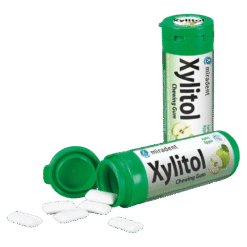 Närimiskumm Miradent 100% Xylitol ÕUN (30g, pakis 30tk)