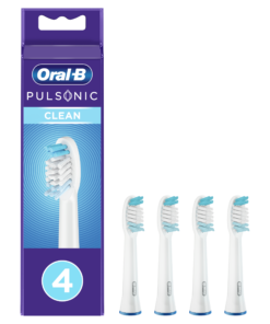 Oral-B PULSONIC Clean keskmise tugevusega hambaharja otsikud - Clean (SR32-4 , 4tk)