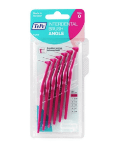 TePe ANGLE 0,4 mm hambavaheharjad ROOSA (0 suurus, 6 tk pakis - pika pidemega interdentaalhari)