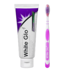 White Glo 2in1 with Mouthwash valgendav hambapasta koos suuveega 100ml (kaasa tasuta käsihambahari) - Pilt 2