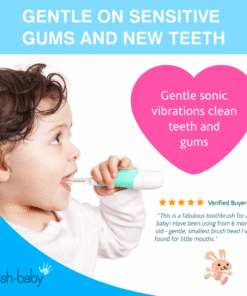 Brush-Baby BabySonic elektriline hambahari väikelastele SININE (kuni 3.a) - Pilt 3