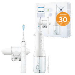 Philips Sonicare DiamondClean 9000 HX3886/41 elektriline hambahari + Power Flosser 3000 veeprits (VALGE)