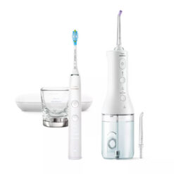 Philips Sonicare DiamondClean 9000 HX3886/41 elektriline hambahari + Power Flosser 3000 veeprits (VALGE) - Pilt 2