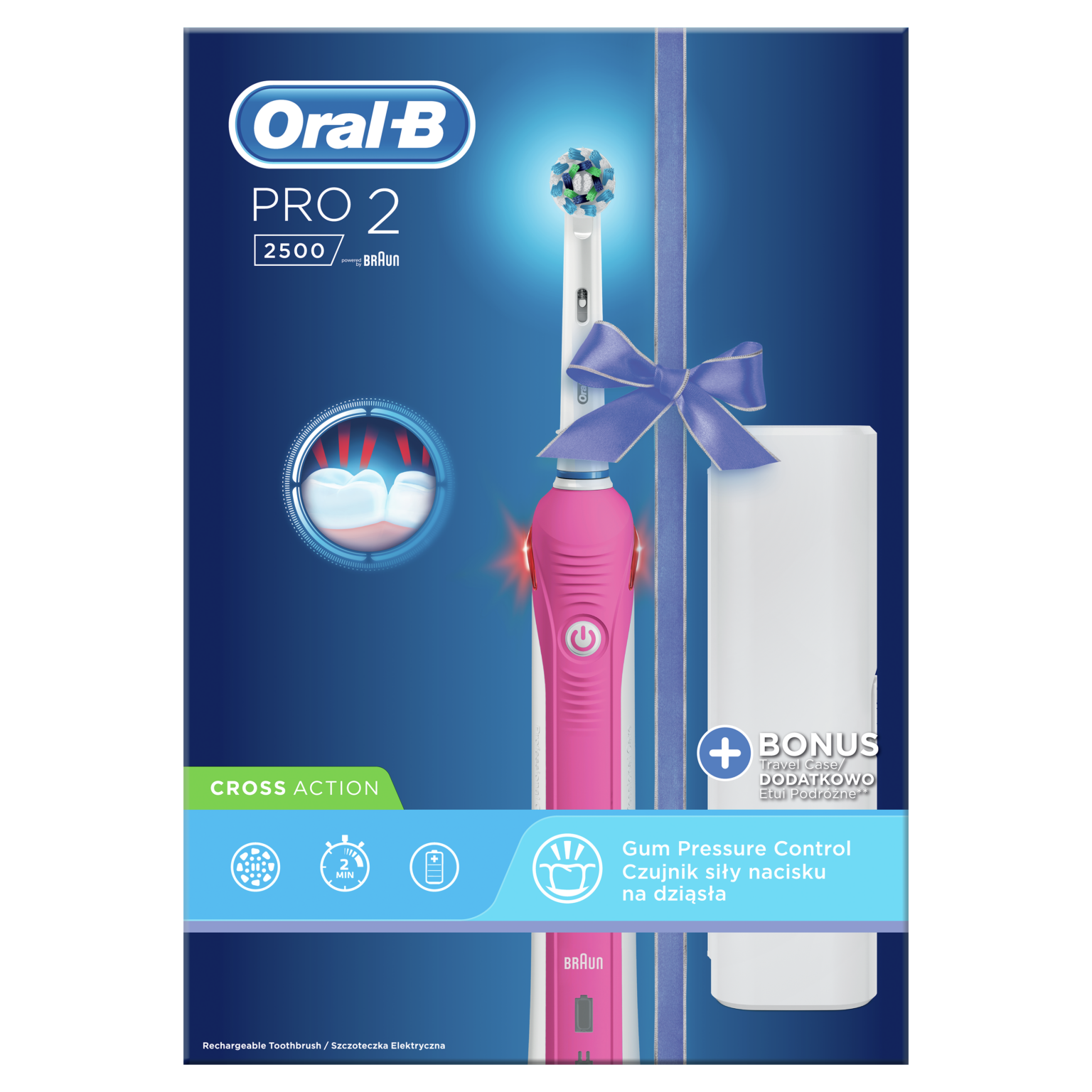 oral b pro2 2500 pink