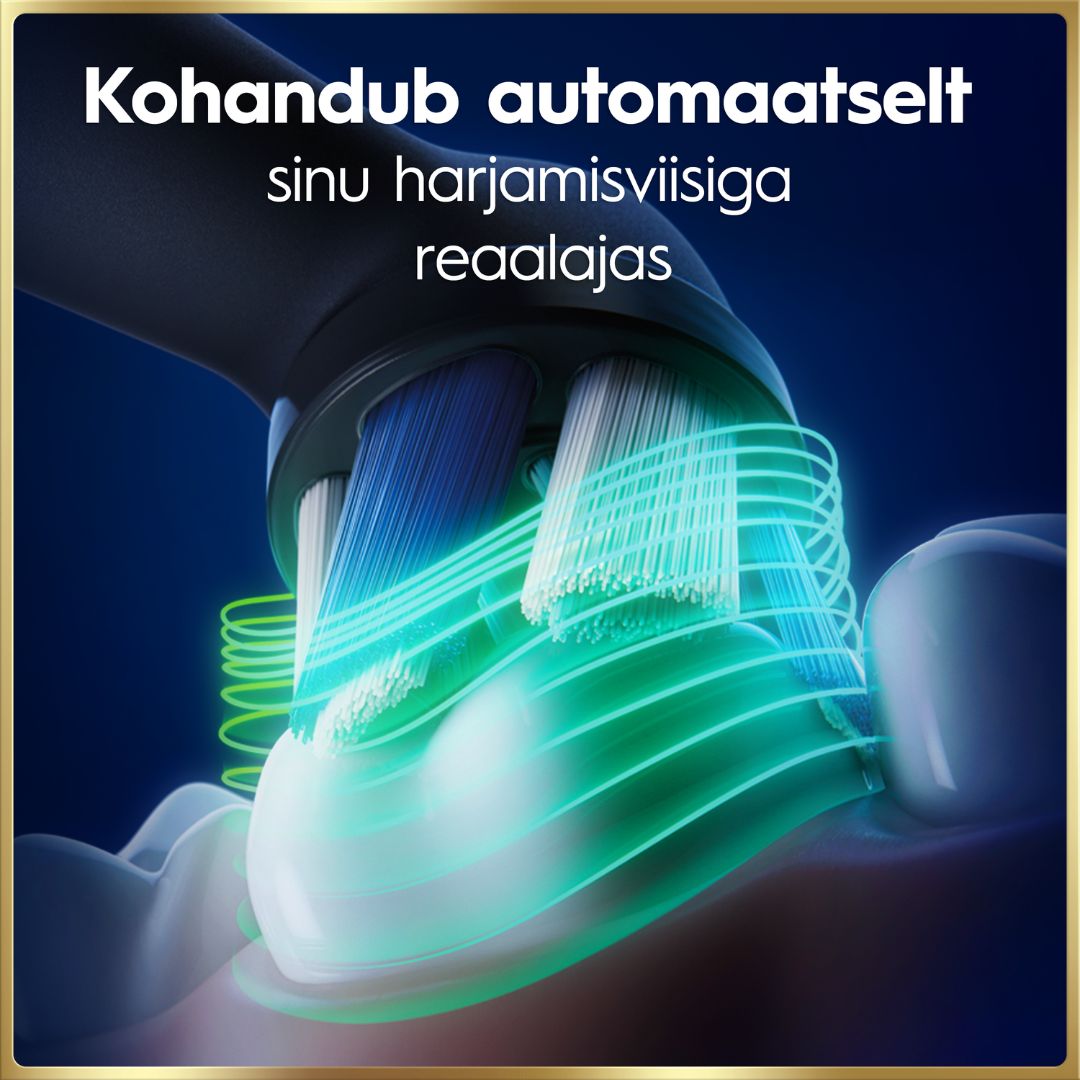 Oral-B iO9 Genius elektriline hambahari Black Onyx (7 režiimi, kiirlaadija) - Pilt 5