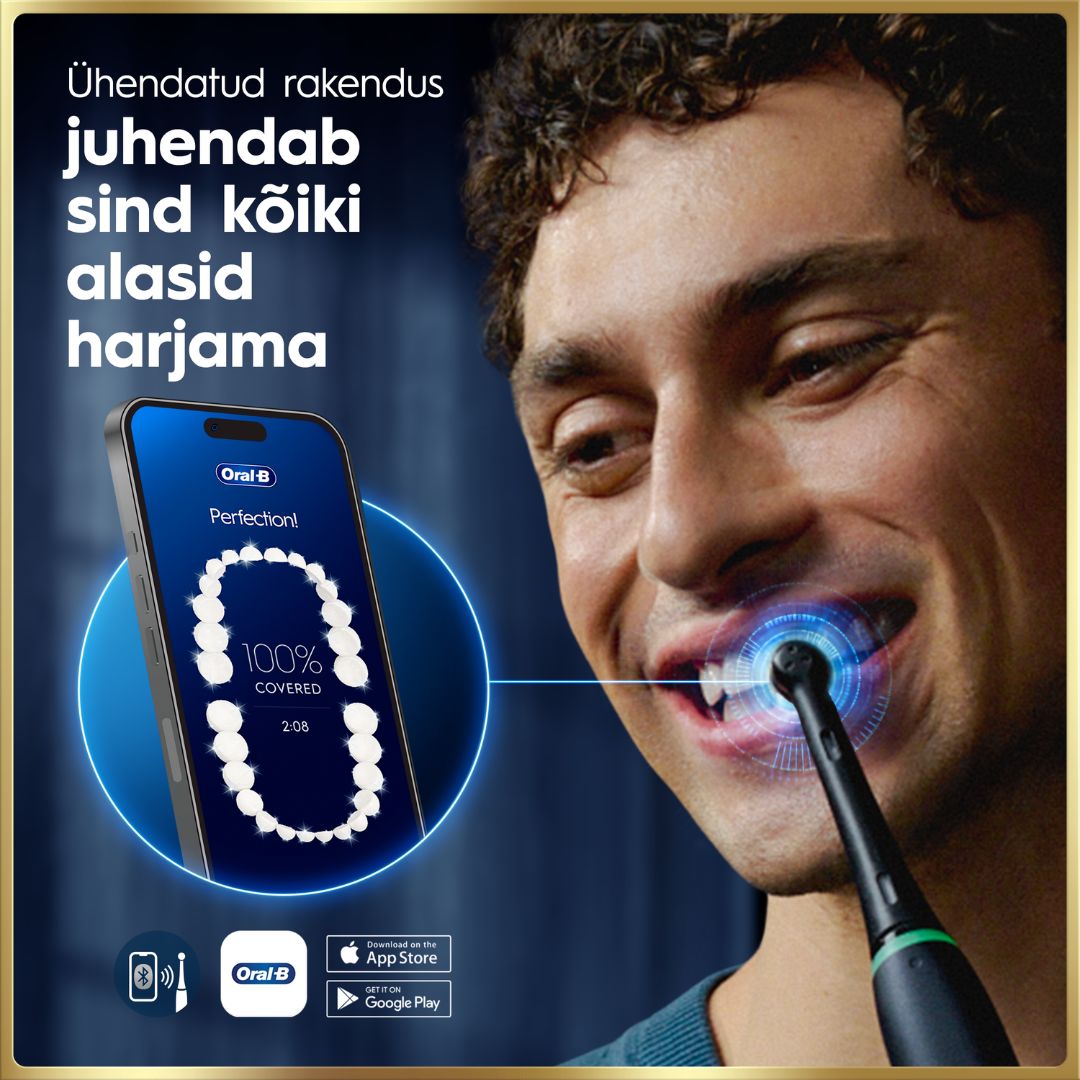 Oral-B iO9 Genius elektriline hambahari Black Onyx (7 režiimi, kiirlaadija) - Pilt 10