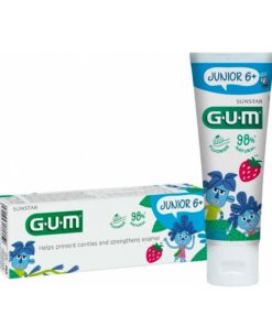 GUM Junior 6+ hambapasta lastele MAASIKA 50ML (lastele alates 6 a.)