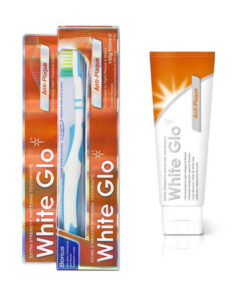 White Glo Anti-Plaque valgendav hambapasta hambakatu vastu 100 ML (kaasa tasuta käsihambahari)