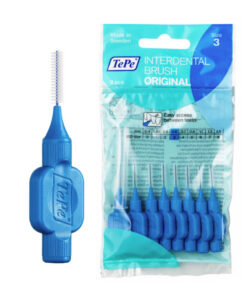 TePe 0,6 mm hambavaheharjad SININE (3 suurus, 8 tk pakis - interdentaalhari)