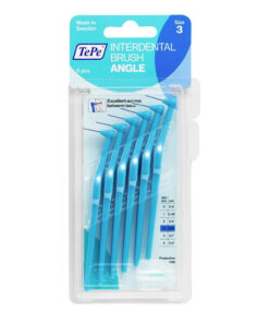 TePe ANGLE 0,6 mm hambavaheharjad SININE (3 suurus, 6 tk pakis - pika pidemega interdentaalhari)
