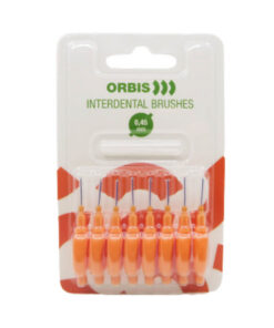 ORBIS 0,45mm hambavaheharjad ORANŽ (8tk pakis, interdentaalhari)