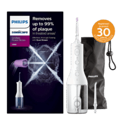 Philips Sonicare Cordless Power Flosser 3000 VALGE (HX3826/31) juhtmevaba veeprits