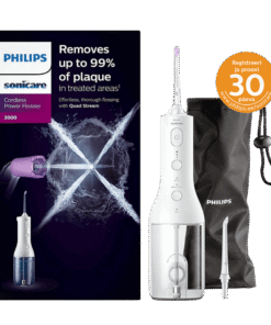 Philips Sonicare Cordless Power Flosser 3000 VALGE (HX3826/31) juhtmevaba veeprits
