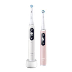 Oral-B iO6 elektriline hambahari White Alabaster / Pink Sand (2 hambaharja, 5 režiimi, ekraan) - Pilt 2