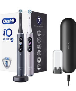 Oral-B iO9 elektriline hambahari Black Onyx / Rose (2 hambaharja, 7 režiimi, kiirlaadija)
