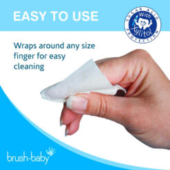 Brush-Baby DentalWipes igeme- ja hambapuhastuslapid (28tk pakendis) - Pilt 2