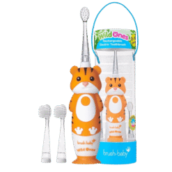 Brush-Baby WildOnes elektriline hambahari väikelastele TIIGER "Toby" (kuni 10.a)