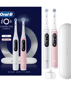 Oral-B iO6 elektriline hambahari White Alabaster / Pink Sand (2 hambaharja, 5 režiimi, ekraan)