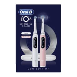 Oral-B iO6 elektriline hambahari White Alabaster / Pink Sand (2 hambaharja, 5 režiimi, ekraan) - Pilt 3