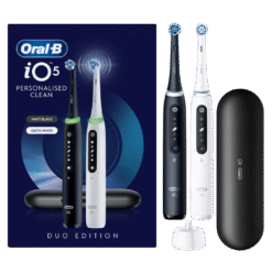 Oral-B iO5 elektriline hambahari Matt Black / Quite White (2 hambaharja, 5 režiimi)