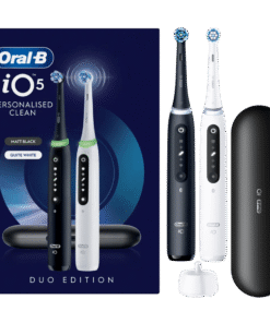Oral-B iO5 elektriline hambahari Matt Black / Quite White (2 hambaharja, 5 režiimi)