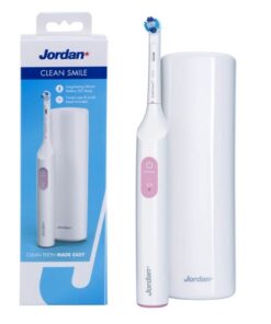 Jordan Clean Smile elektriline hambahari SoftClean ROOSA (2 režiimi, surveandur)