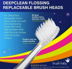 Brush-Baby KidzSonic elektrilise hambaharja vahetusotsikud (4tk) - ainult WildOnes ja KidzSonic - Pilt 4