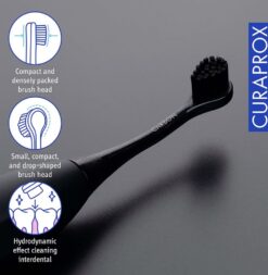 CURAPROX Black Is White elektriline hambahari (3 režiimi + Reisikarp) - Pilt 4