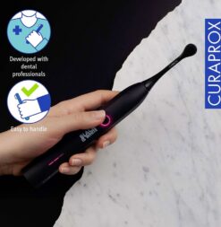 CURAPROX Black Is White elektriline hambahari (3 režiimi + Reisikarp) - Pilt 5