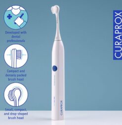 CURAPROX Hydrosonic Easy elektriline hambahari (3 režiimi + Reisikarp) - Pilt 3